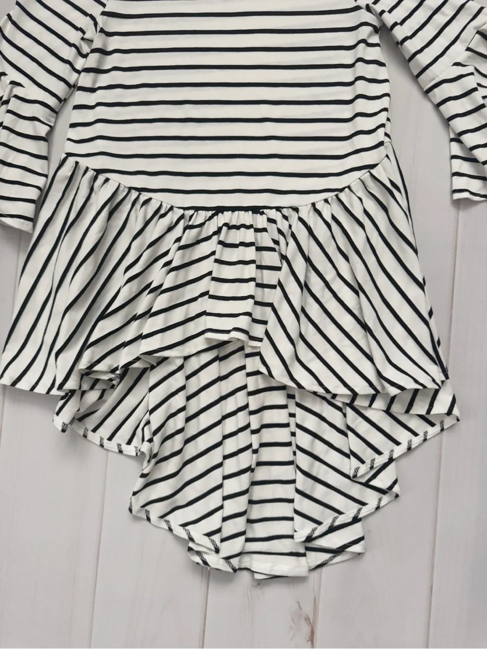 Mia Joy High-Low Striped Tunic Top